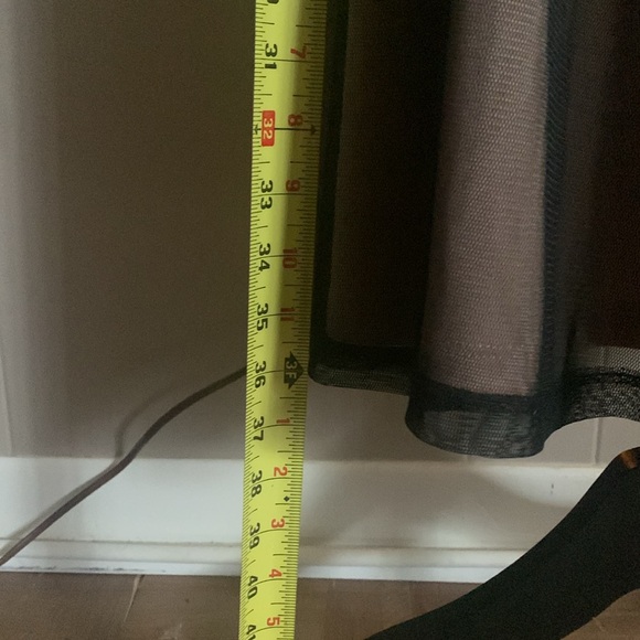 Shape FX cocktail formal dress black mesh over nude lining size 6 GUC - Picture 10 of 16